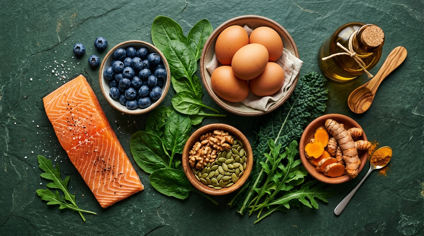 Best memory supplement for elderly foods like salmon, blueberries, and eggs
