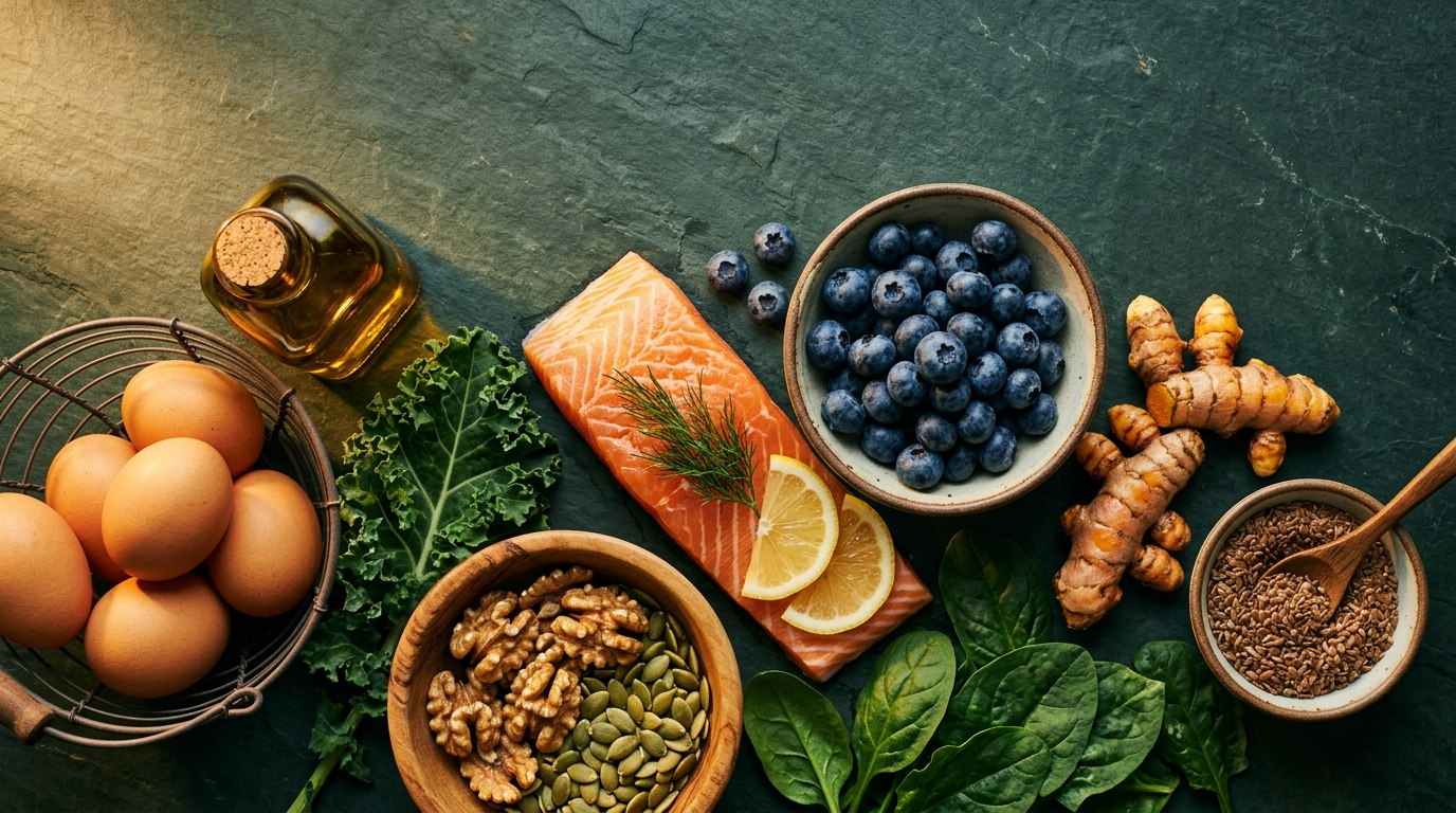 Best supplements for elderly brain health foods like salmon, blueberries, walnuts